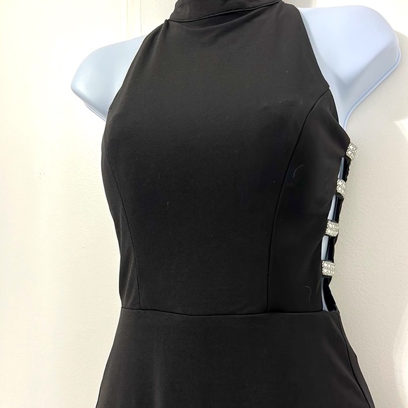 Beautiful Long Black Evening Dress Size3 Juniors NWT NEW - Picture 4 of 10